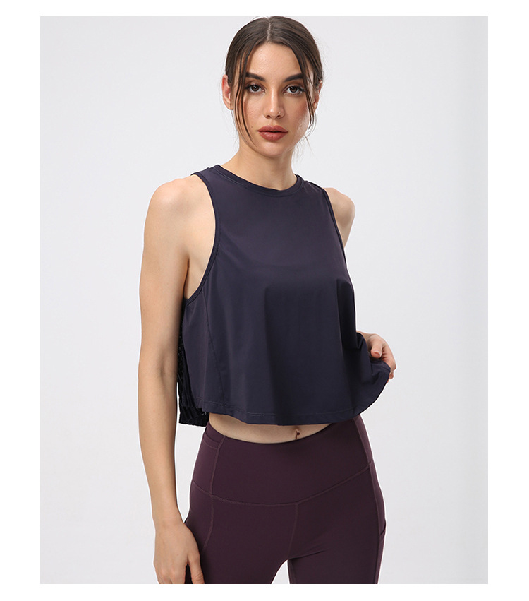 6 Colors Women 2024 Short Sleeve Crew Sport Tank Women Loose Fit Plain Fitness Shirt Breathable O-neck Gym Athletic Tank Tops