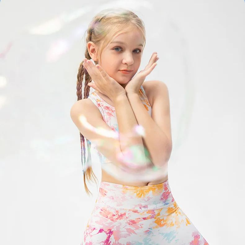 Girls Kid Cute Quick Dry Breathable Stretch Vest Kids Tank Top Children Yoga Sports Dance Tank Top Sleeveless Shirts