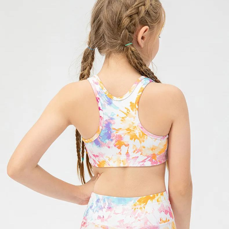 Girls Kid Cute Quick Dry Breathable Stretch Vest Kids Tank Top Children Yoga Sports Dance Tank Top Sleeveless Shirts