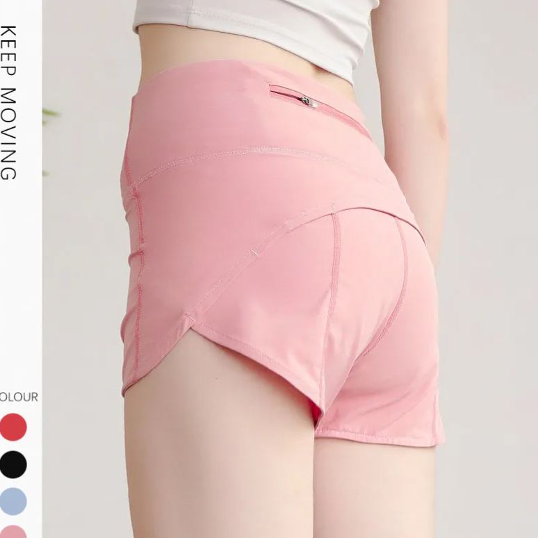 4 Colors NWT 2024 Workout Shorts Athletic Gym Shorts Running Yoga Cotton Feeling Shorts for Women 