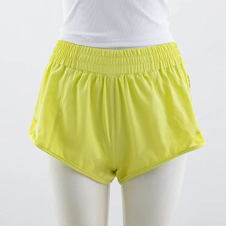 8 Colors Middle Rise Short with SPanty Liner 2023 Workout Pant Athletic Gym Pants Cotton Stretch Women Girls Bottom