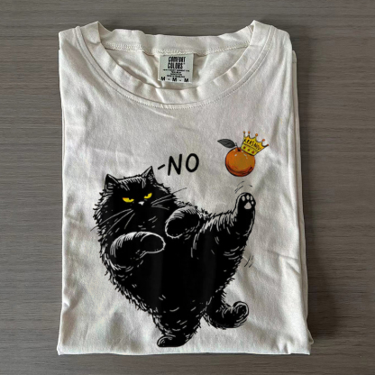 No Kings in America Black Cat T-shirt