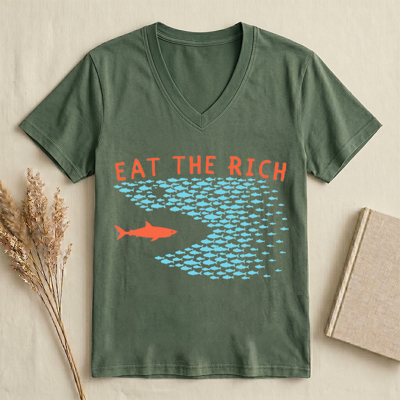 Tax The Rich  V-neck
