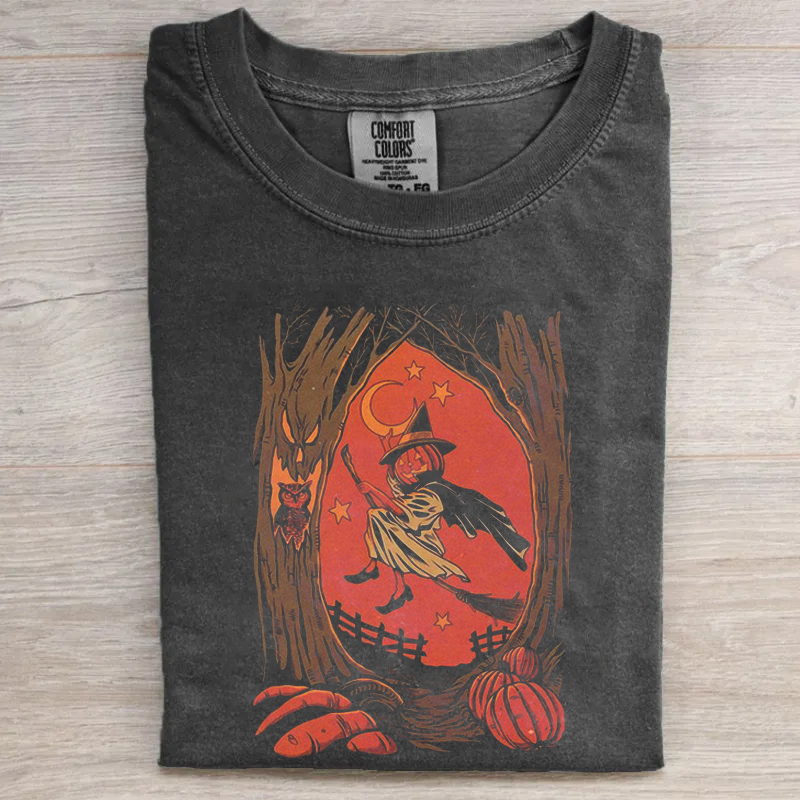 Retro Pumpkin Halloween T-shirt