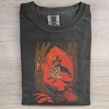 Retro Pumpkin Halloween T-shirt