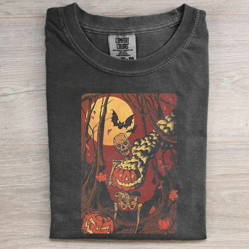 Retro Pumpkin Halloween T-shirt