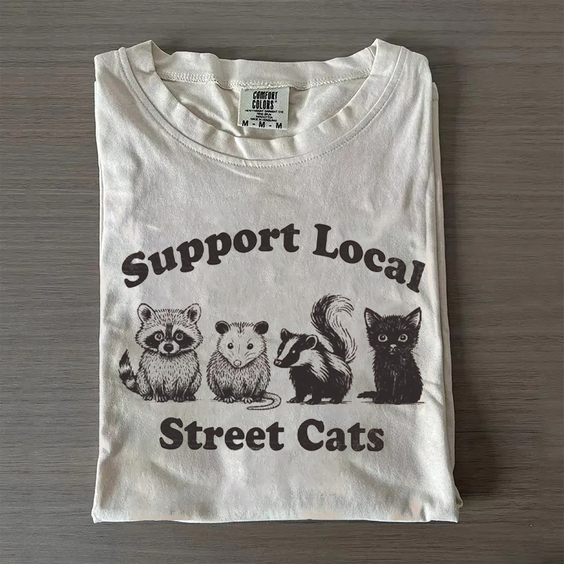 Support Local Street Cats T-shirt