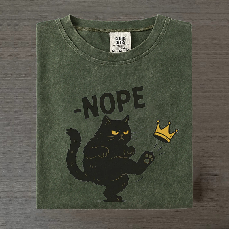 No Kings in America Black Cat T-shirt