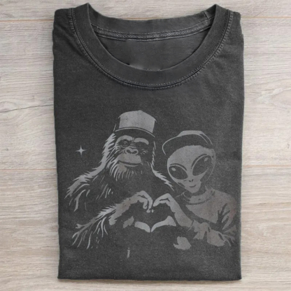 Bigfoot and Alien T-shirt