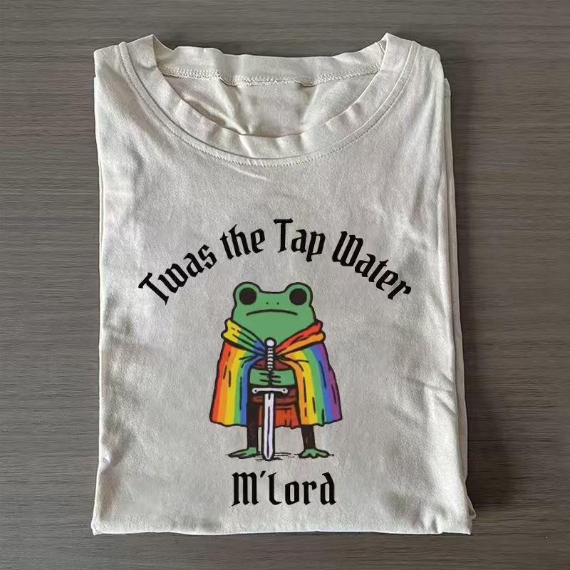 Twas the Tap Water Funny Frog LGBTQ Pride T-shirt