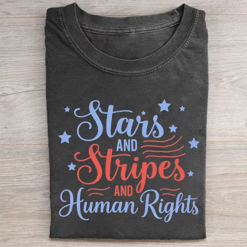 Stars and Stripes And Human Rights T-shirt