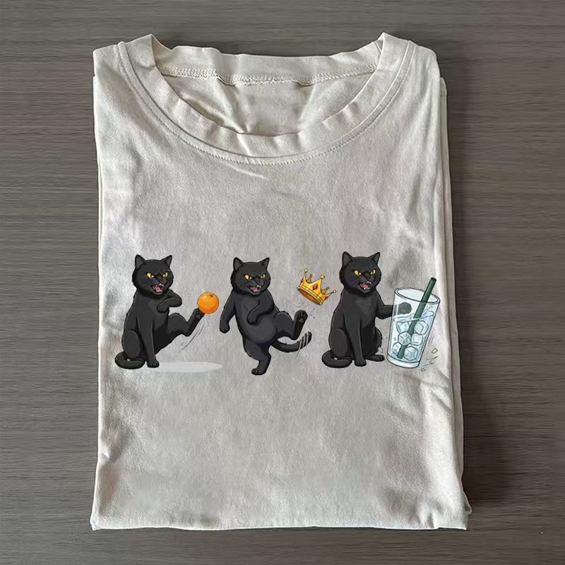 NOPE No Kings Cat T-shirt