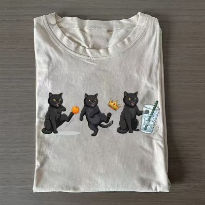 NOPE No Kings Cat T-shirt