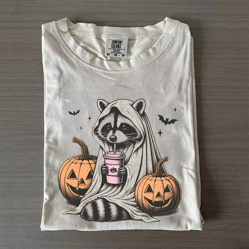 Cute Raccoon Ghost T-shirt