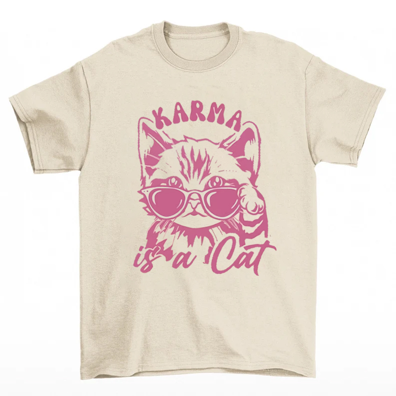 Karma Is a Cat T-shirt
