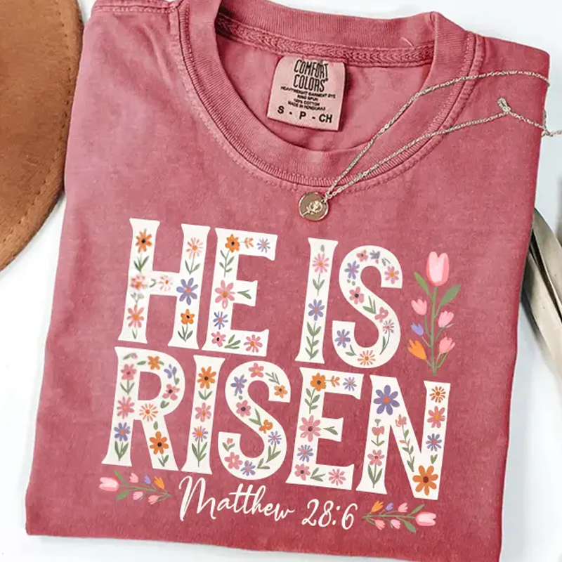 Floral Easter Cross T-shirt