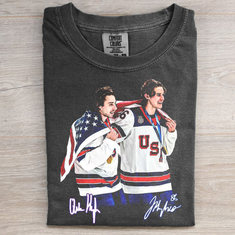 USA Gold Hockey T-shirt