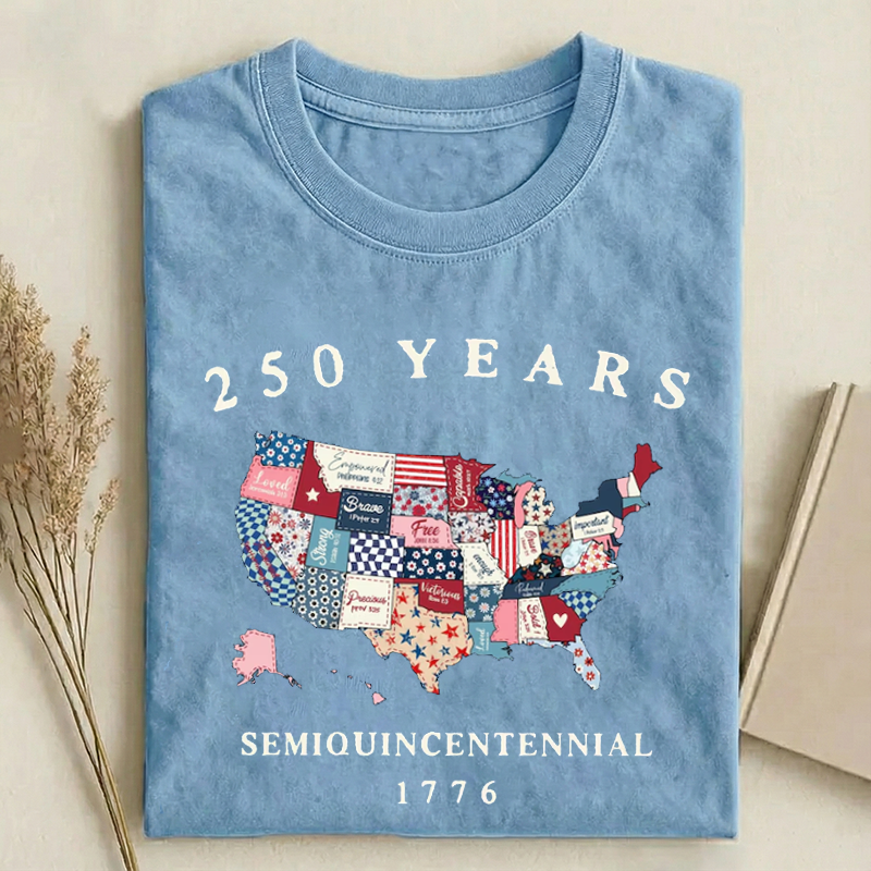 Usa 250 Map T-shirt
