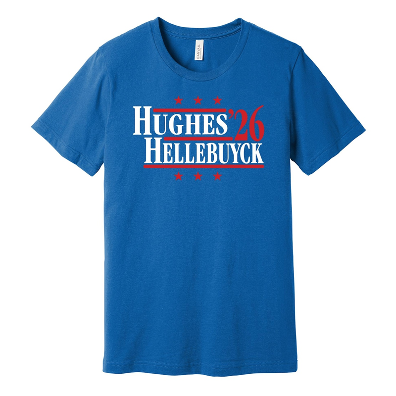 Hughes & Hellebuyck '26 - Team USA Retro Campaign T-shirt