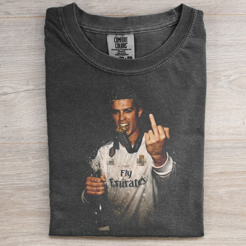Funny Football Star Graphic T-shirt 