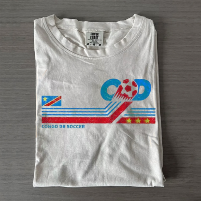 Congo DR Soccer Vintage T-shirt