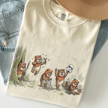 Retro Galaxy Movie Character T-shirt