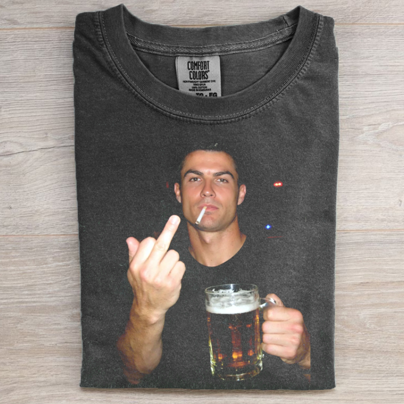 Funny Football Star Graphic T-shirt 