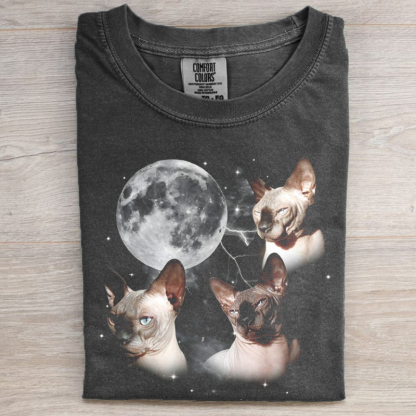 Sphynx Cat Moon T-shirt