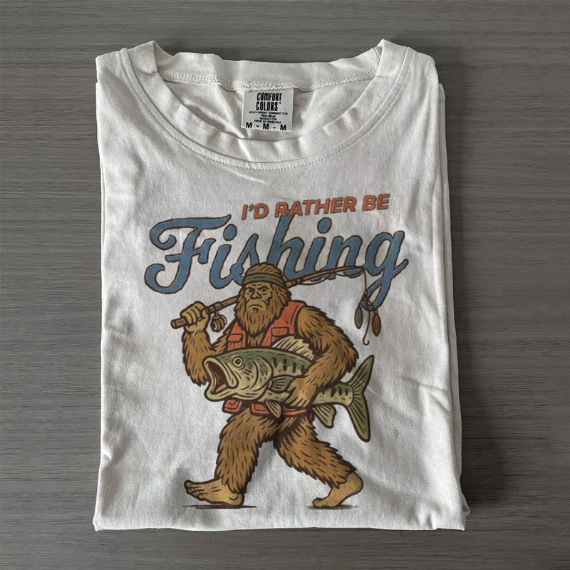 Bigfoot Fishing T-shirt