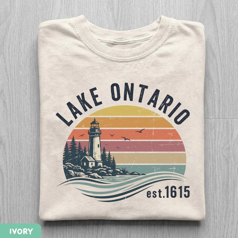 Vintage Lake Ontario Est 1615 T-shirt