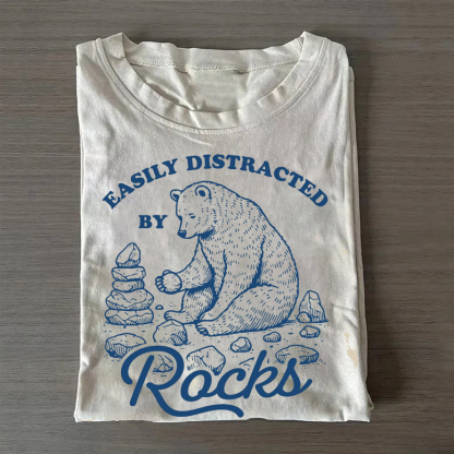 Easily Distracted By Rocks T-shirt