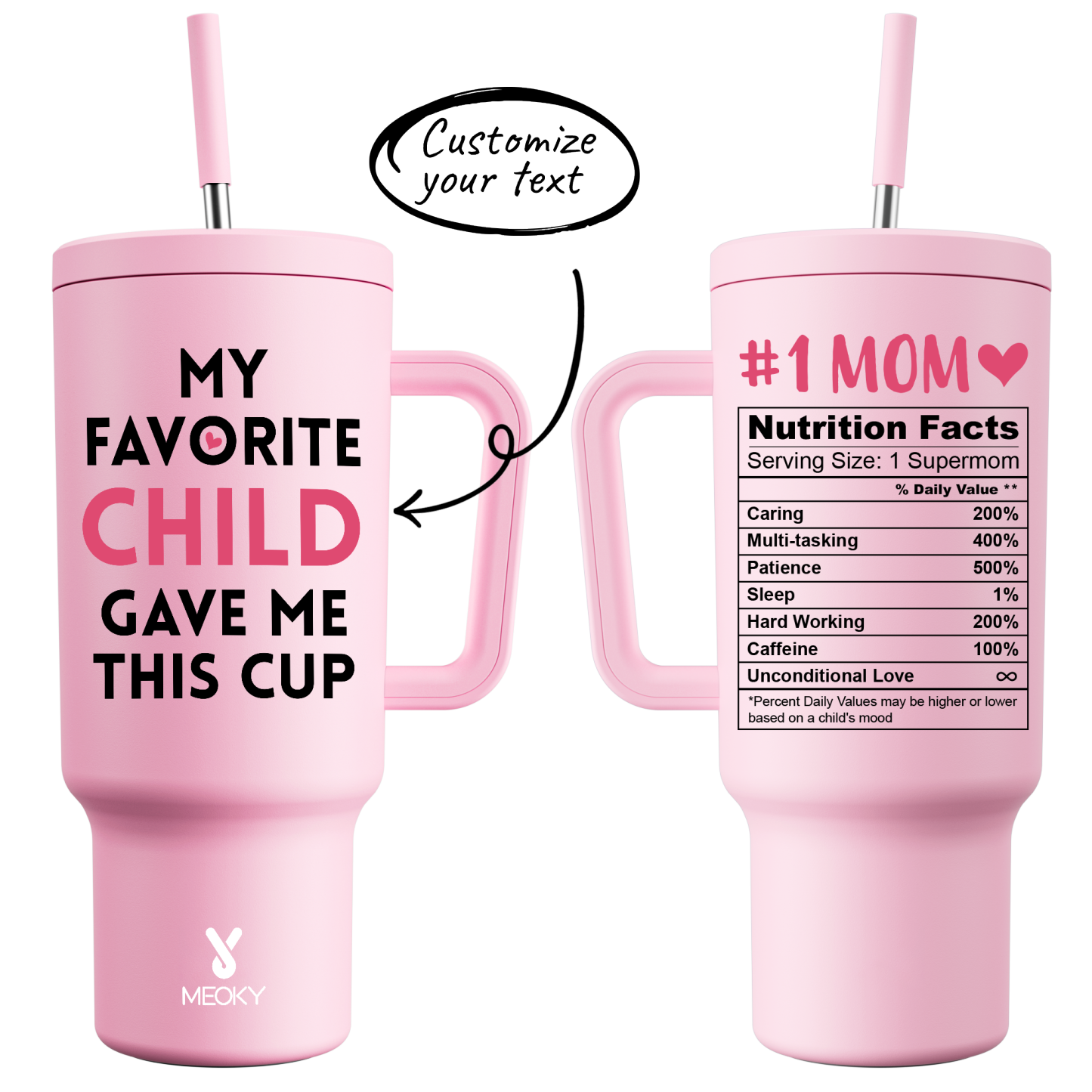40oz Tumbler With Straw Customized - A warm gift for a family member??