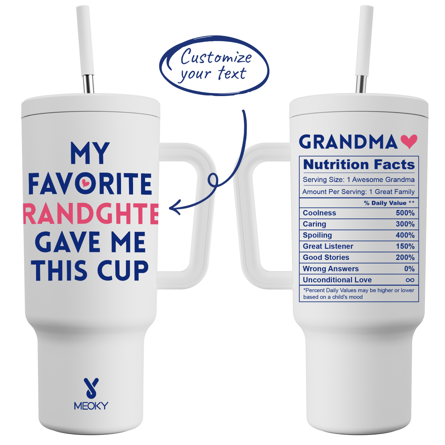 40oz Tumbler With Straw Customized - A Perfect Gift for Family Member, Filled with Warmth!
