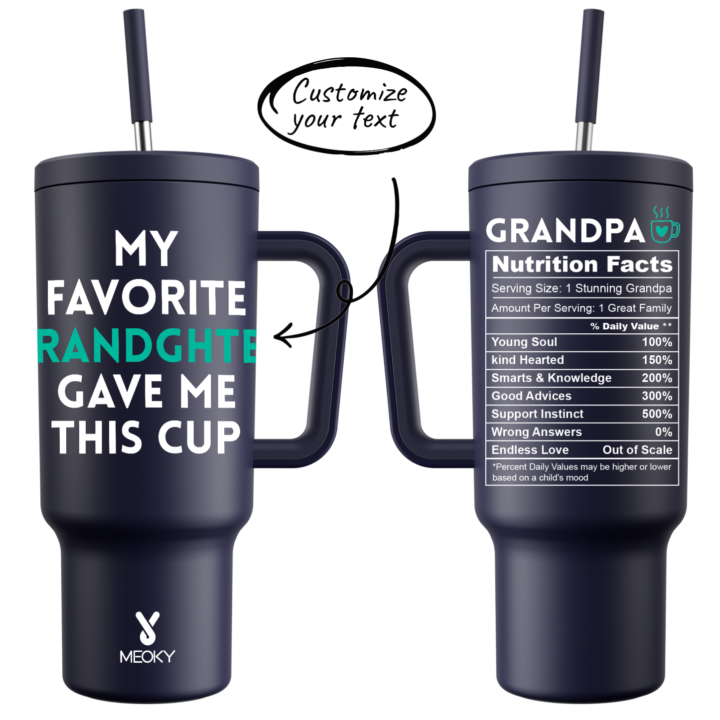 40oz Tumbler With Straw Customized - A Perfect Gift for Family Member, Filled with Warmth!