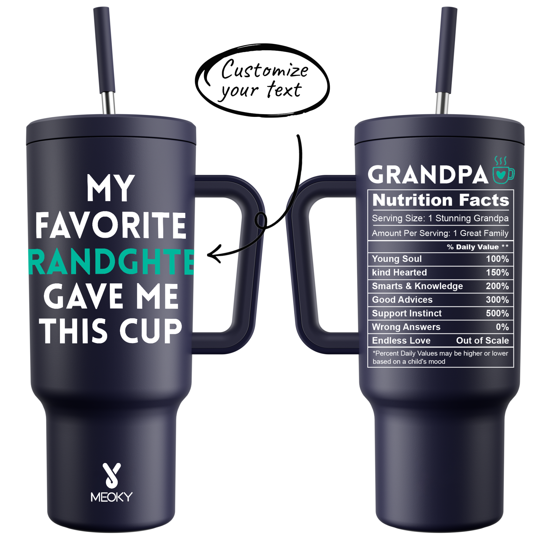 40oz Tumbler With Straw Customized - A Perfect Gift for Family Member, Filled with Warmth!