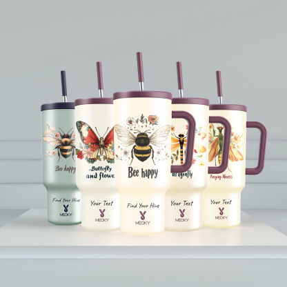 40oz Tumbler With Straw Customized - Insects Collection - Gifts for yourself, family, friends, lovers!