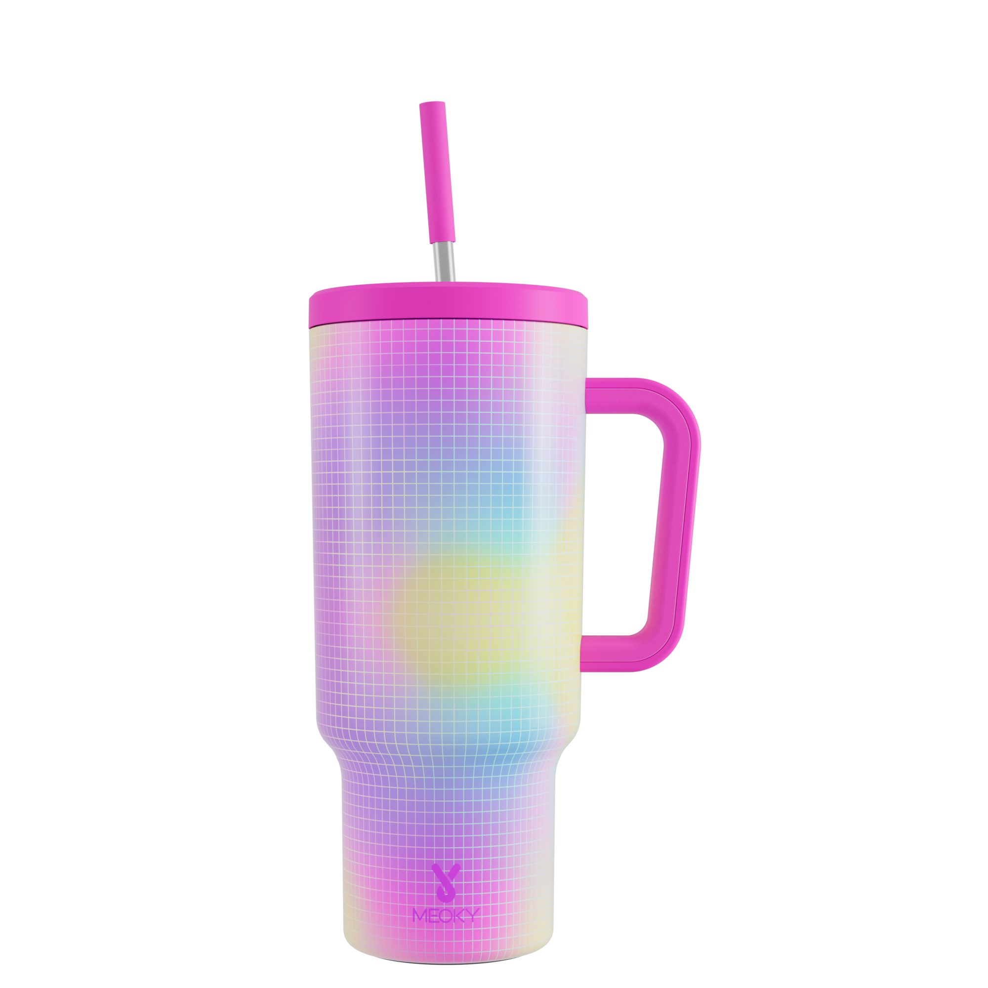 40oz Tumbler With Straw Stripe Collection-Prism Rush