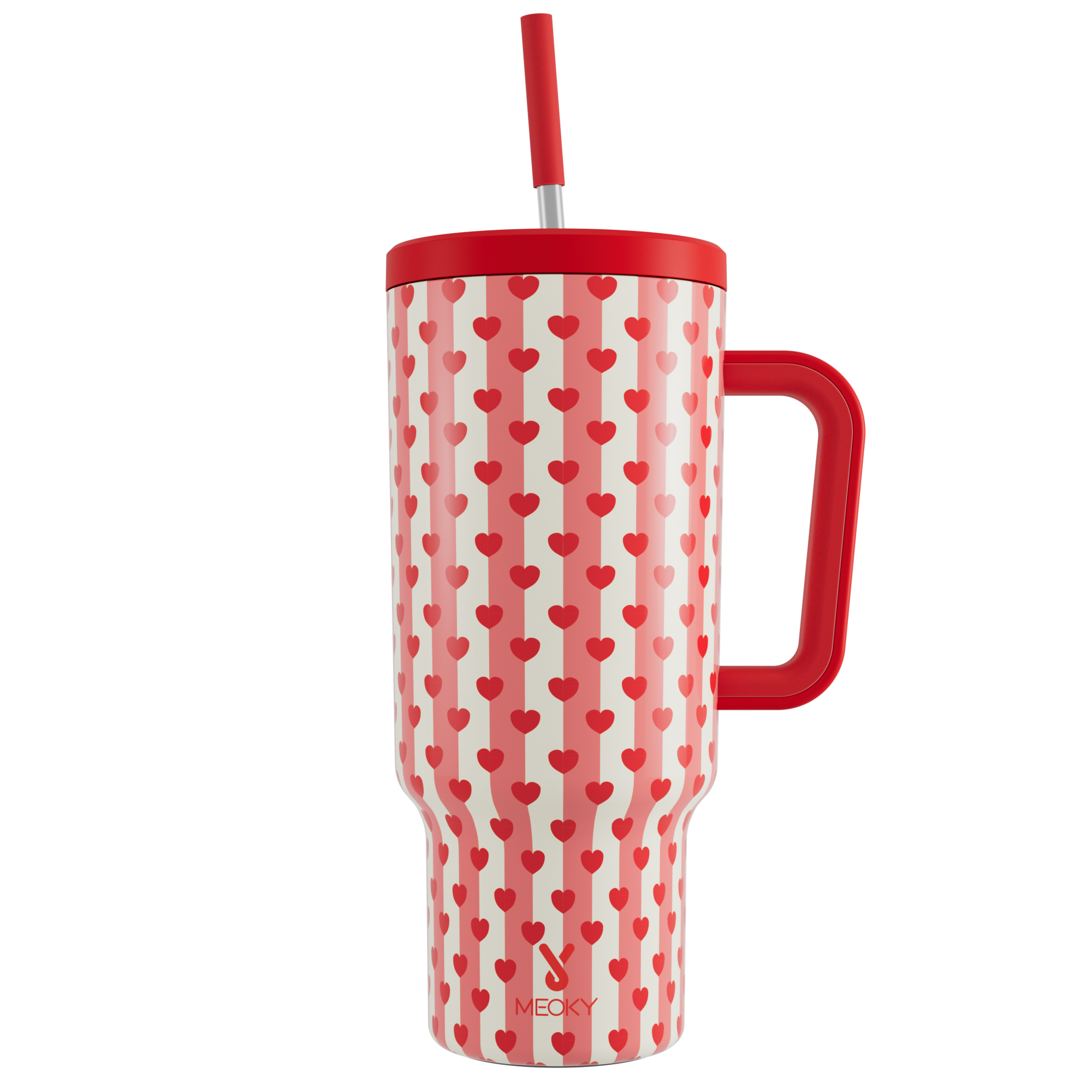 40oz Tumbler With Straw Stripe Collection-Sweet Love