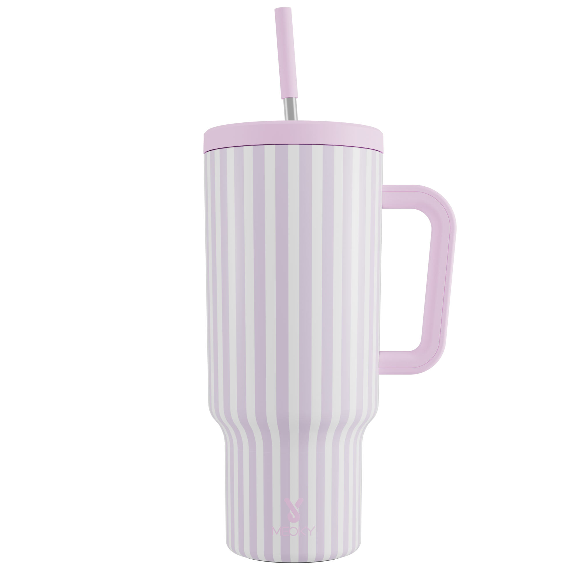 40oz Tumbler With Straw Stripe Collection-Soft Stripe