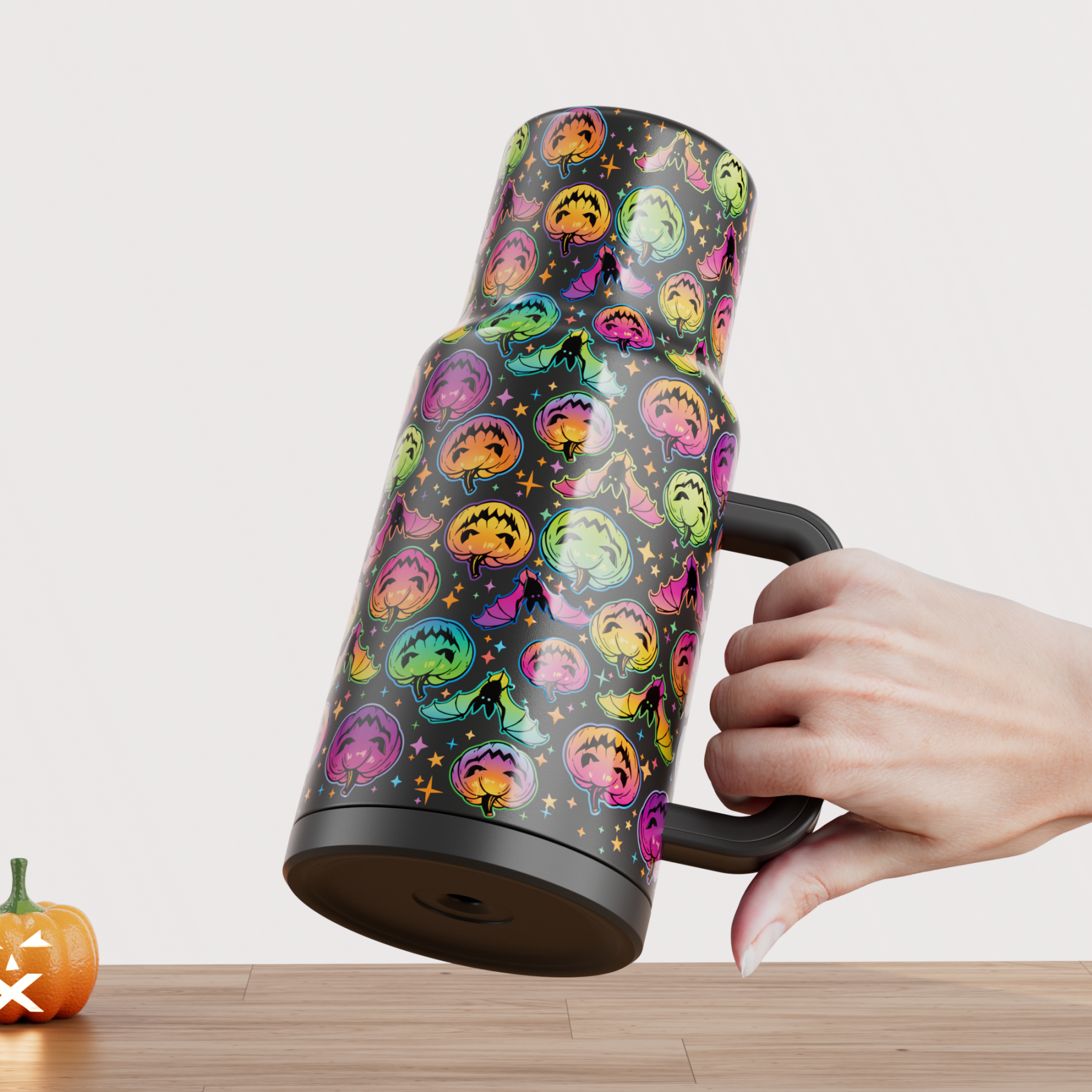 40oz Tumbler With Straw Halloween Special Edition-Color Pumpkin-Limited Edition