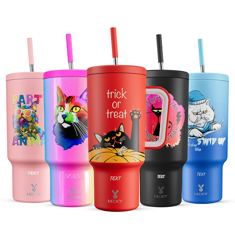 40oz Tumbler With Straw Customized - pet