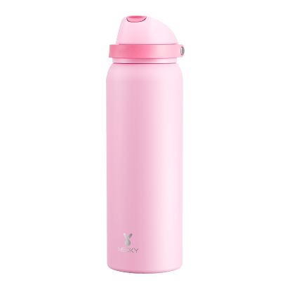 Meoky 40oz Dual-Spout Pop-Top Water Bottle