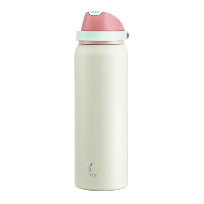 Meoky 40oz Dual-Spout Pop-Top Water Bottle
