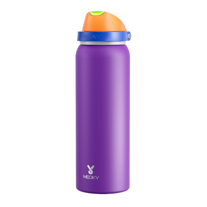 Meoky 40oz Dual-Spout Pop-Top Water Bottle