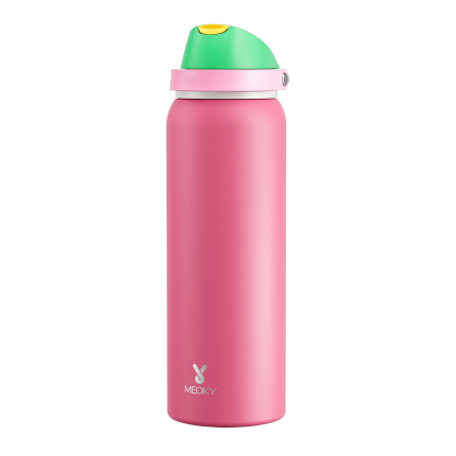 Meoky 40oz Dual-Spout Pop-Top Water Bottle