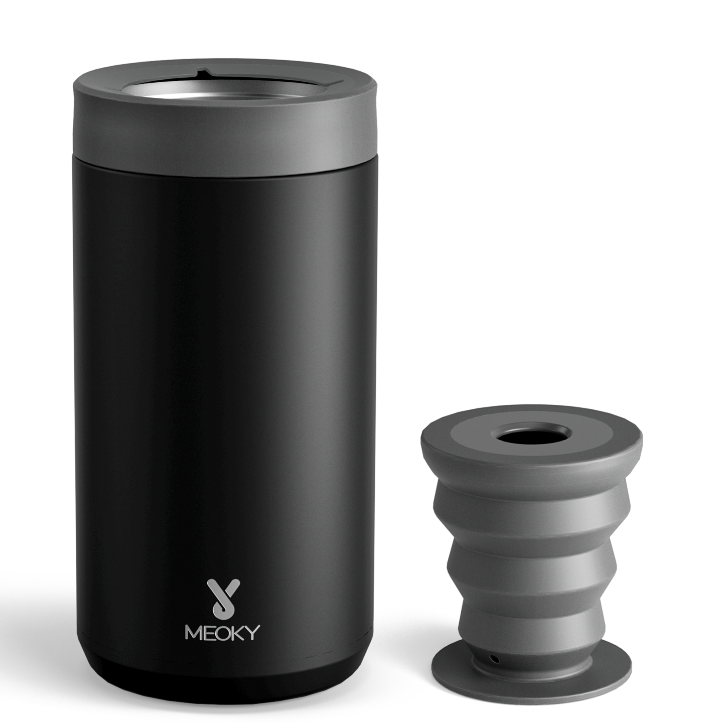 17 oz can cooler graphite black