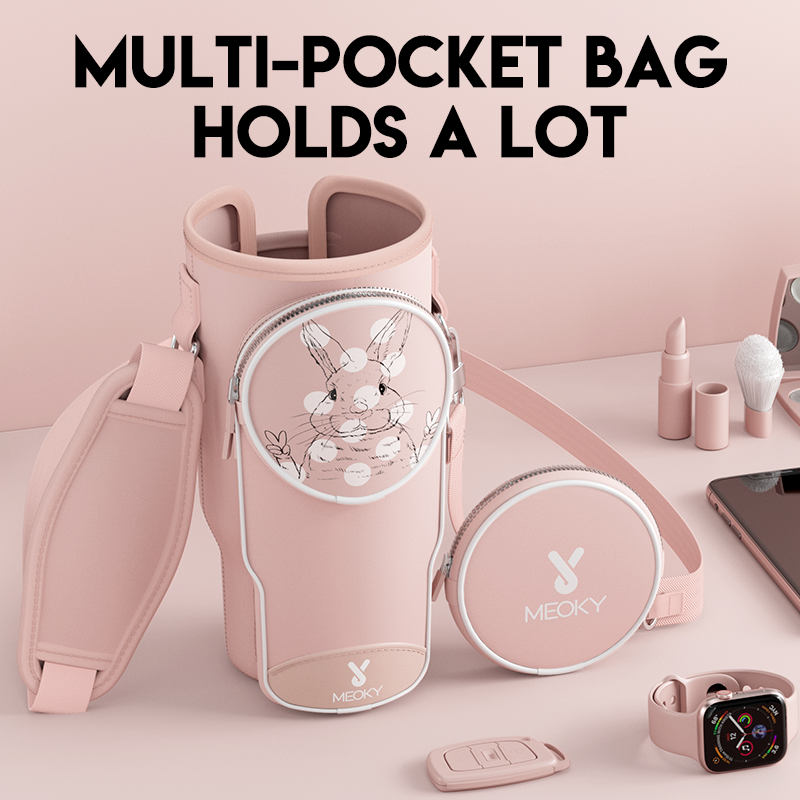 tumbler cup bag pink easter