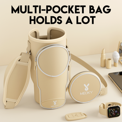 tumbler cup bag beige
