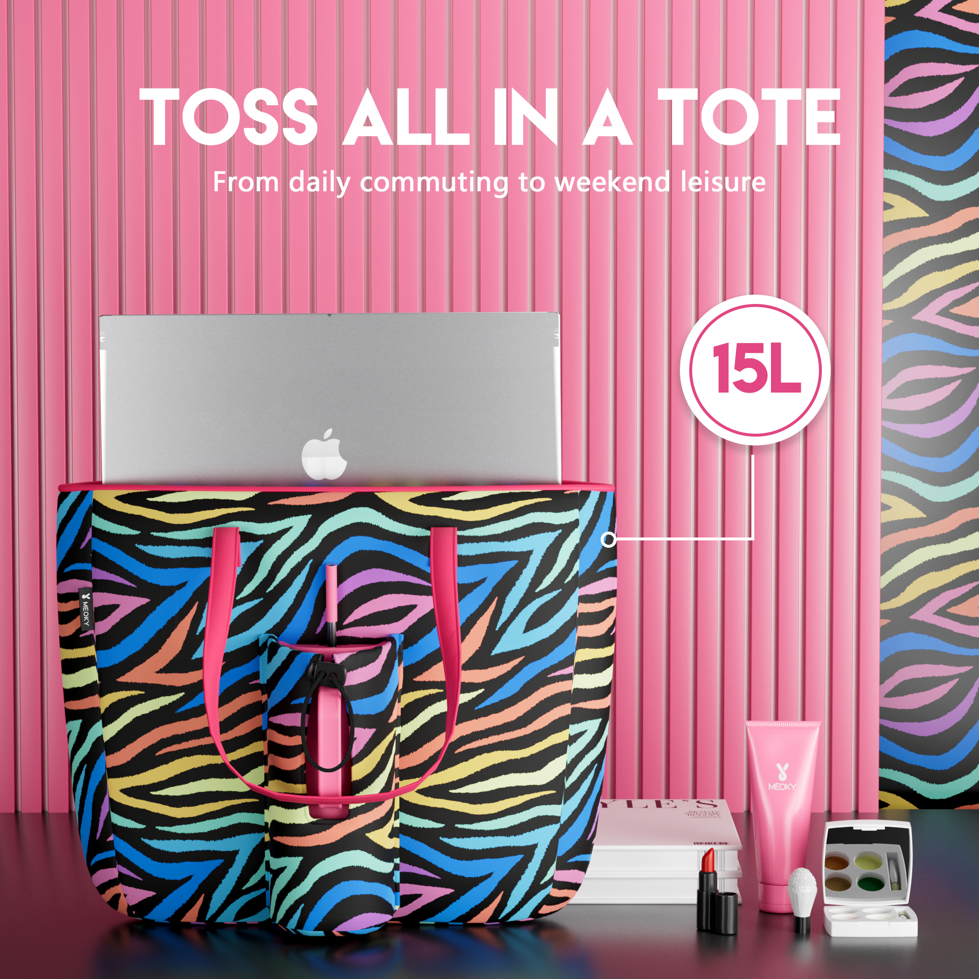 tote bag color zebra