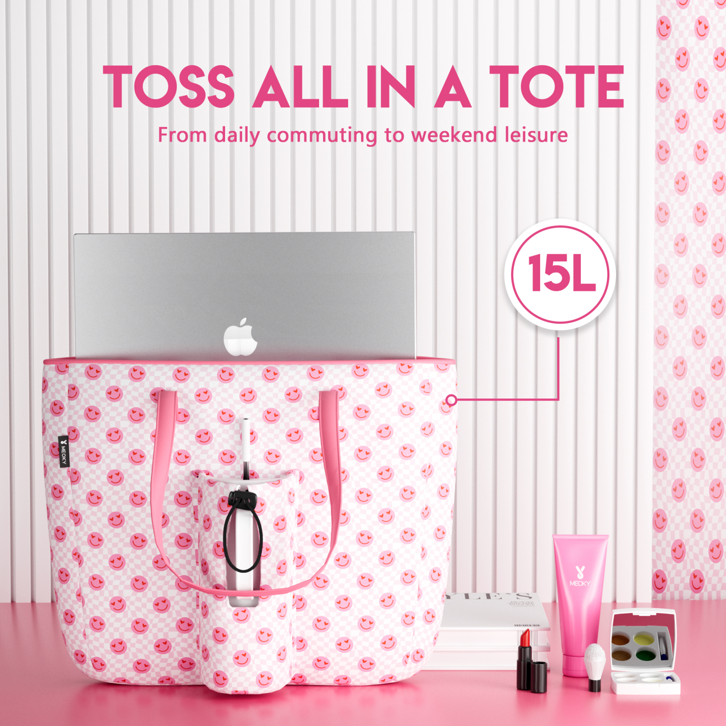 tote bag happy checker